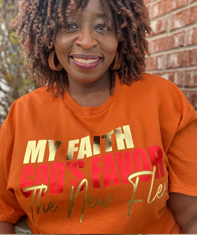 My Faith | God's Favor | The New Flex - Short Sleeve Foil T-shirt