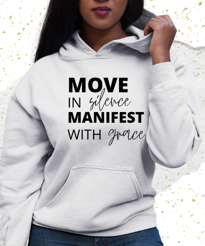 Move in Silence Hoodie - White